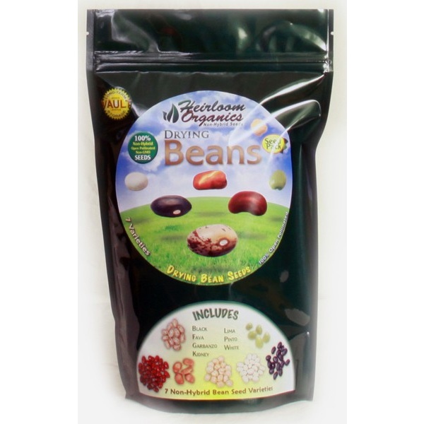 Heirloom Organics Drying Beans Seed Pack-0