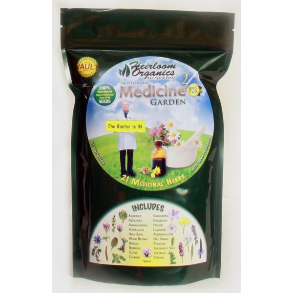 Heirloom Organics Professional Medicine Herb Variety Seed Pack-0