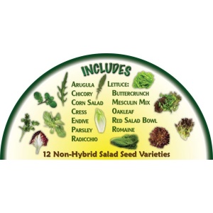 Heirloom Organics Salad Variety Seed Pack-661
