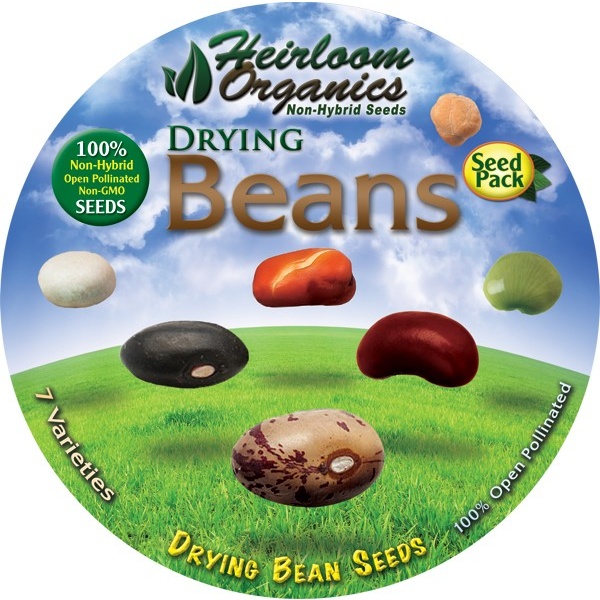 Heirloom Organics Drying Beans Seed Pack-648