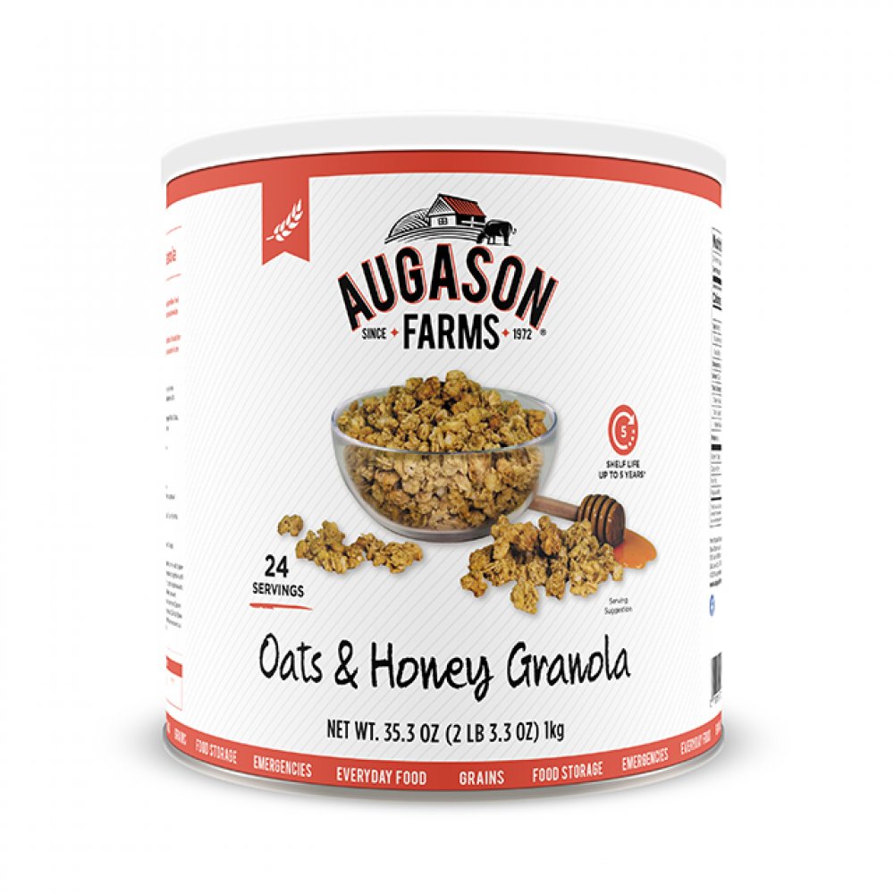Augason Farms Oats and Honey Granola 24 Servings #10 Can - (SHIPS IN 1-2 WEEKS)