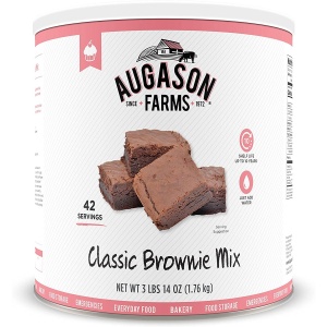 Augason Farms Fudge Brownie Mix 62oz #10 Can - (SHIPS IN 1-2 WEEKS).