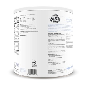An Augason Farms 100% Non-Fat Instant Milk 29oz #10 Can - 39 Servings - (SHIPS IN 1-2 WEEKS) on a white background.