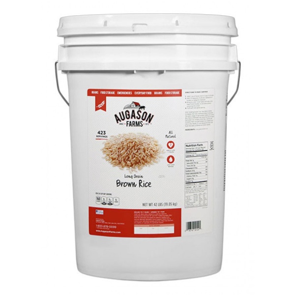Gluten Free Brown Rice 42lb 6 Gallon Pail-0
