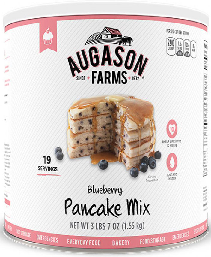 Blueberry Pancake Mix 55oz Can-0