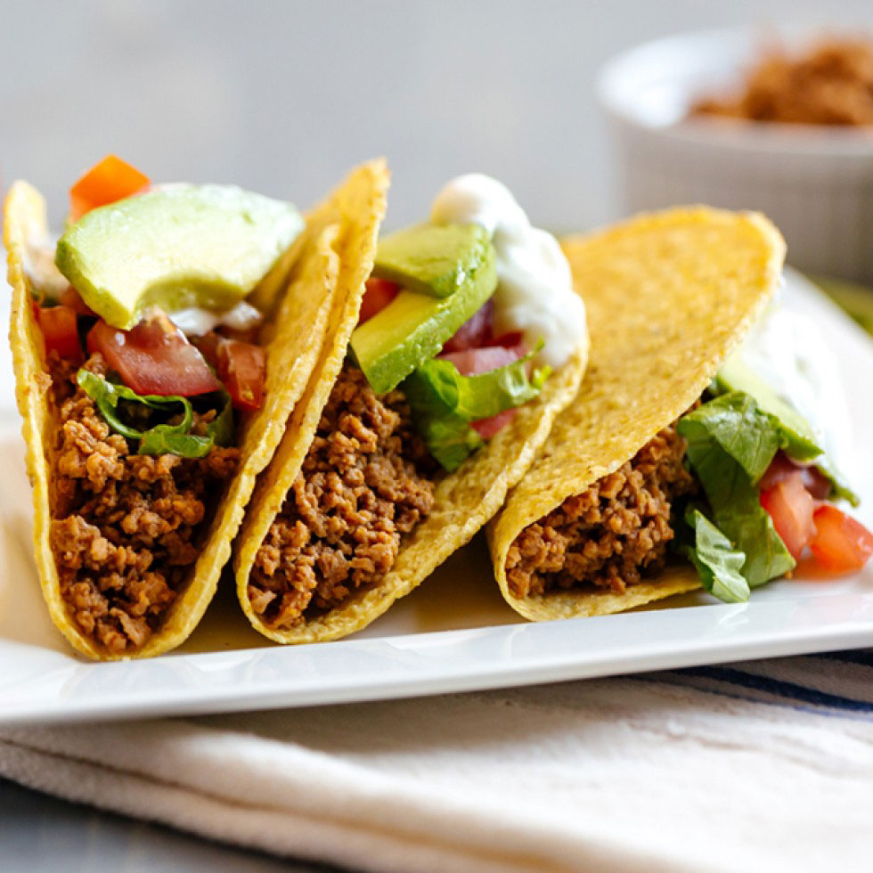 Taco Flavored Vegetarian Meat Substitute 30 Servings-2036