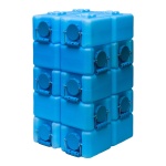 blue water bricks