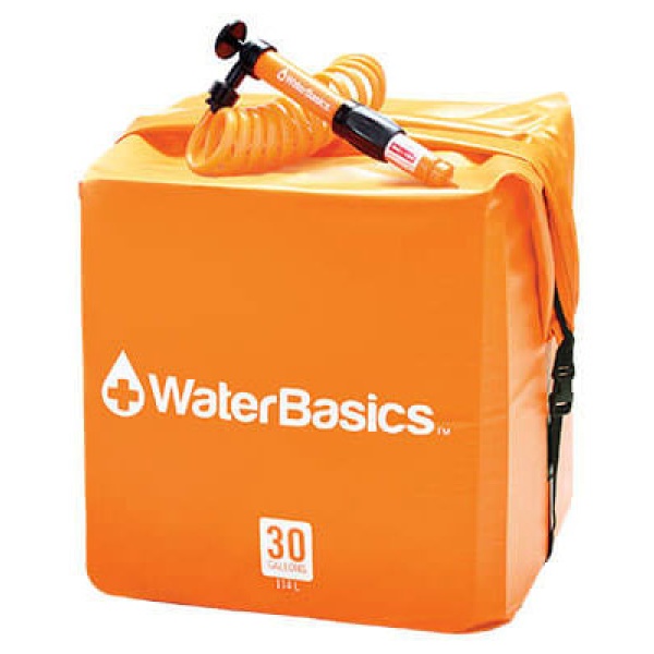 WaterBasics 30 Gallon Water Storage Kit with Filter-0