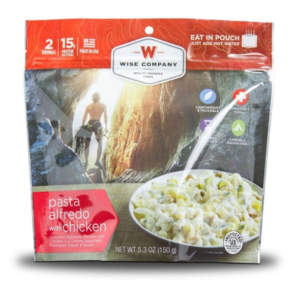 Wise Food Storage Outdoor Pasta Alfredo with Chicken Sold as 6ct Pack-2554