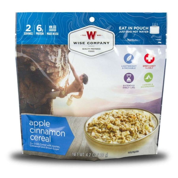Wise Food Storage Outdoor Apple Cinnamon Cereal Sold as 6ct Pack-0