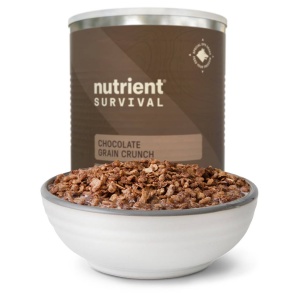 Nutrient Survival Chocolate Grain Crunch Cereal 12 Servings - (SHIPS IN 2-4 WEEKS)