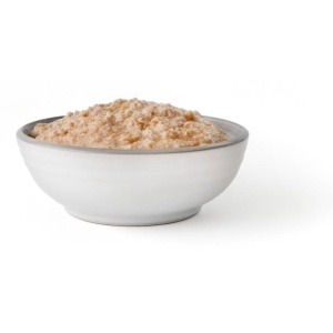 A bowl of Nutrient Survival Hearty Apple Cinnamon Oatmeal 18 Servings on a white background.