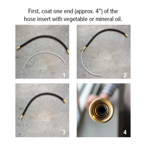 How to make a Harvest Right Hose Insert - (SHIPS IN 1-3 WEEKS) with vegetable oil.