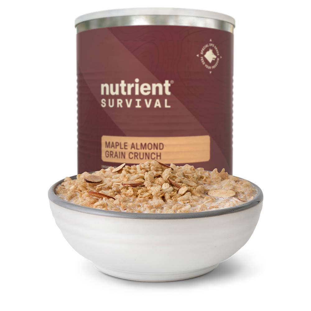 Nutrient Survival Maple Almond Grain Crunch Cereal 12 Servings - (SHIPS IN 2-4 WEEKS)