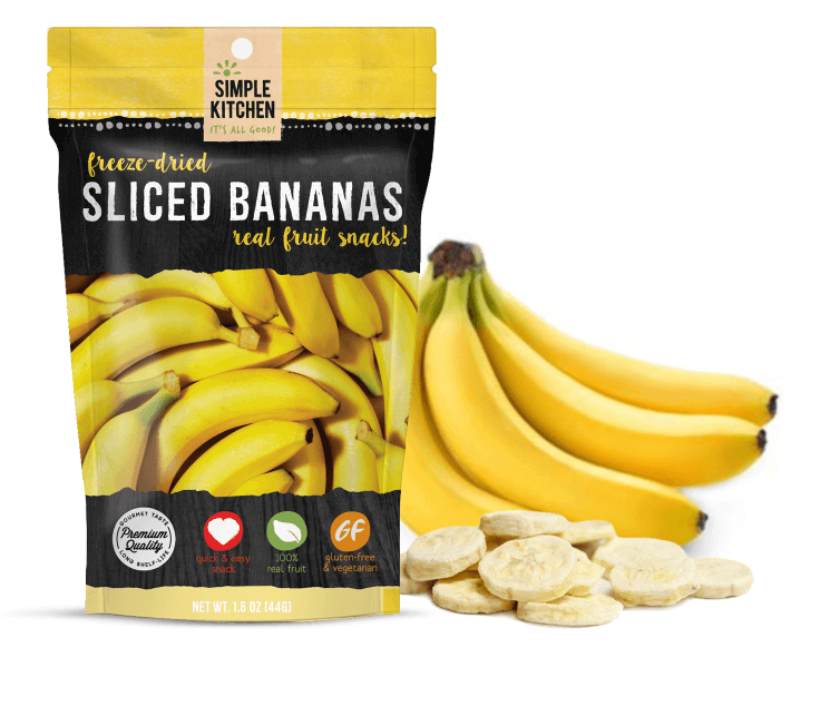 Sliced ReadyWise (formerly Wise Food Storage) 2 Day Adventure Bag (SHIPS IN 1-2 WEEKS) in a bag next to bananas.
