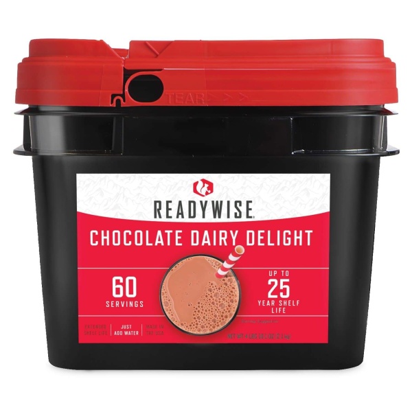 Rednoise ReadyWise (formerly Wise Food Storage) 60 Serving Chocolate Milk Bucket (SHIPS IN 1-2 WEEKS).