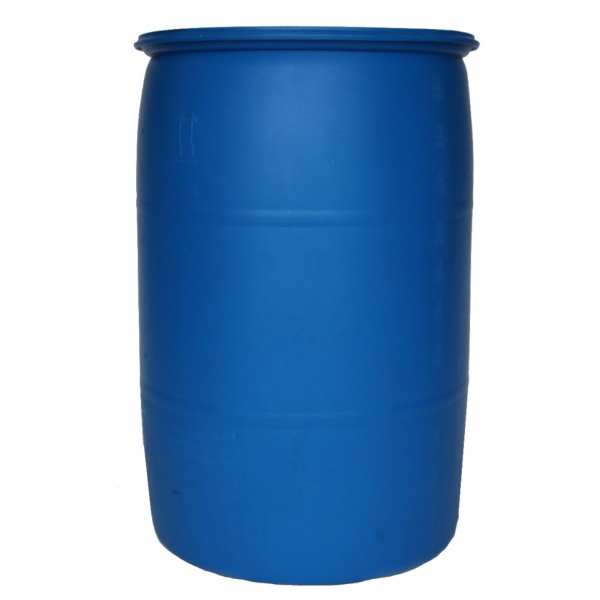 A Augason Farms 55 Gallon Blue Barrel and Pump Kit - (SHIPS IN 1-2 WEEKS) on a white background.