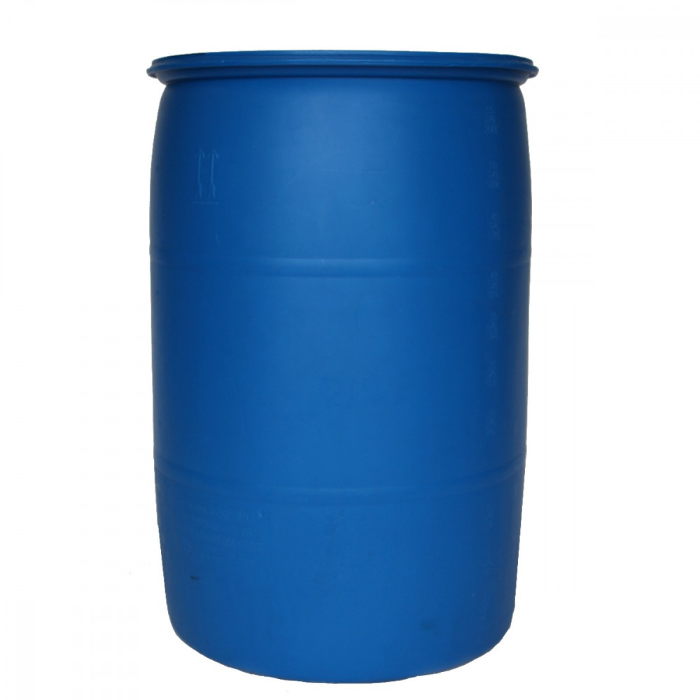 A Augason Farms 55 Gallon Blue Barrel and Pump Kit - (SHIPS IN 1-2 WEEKS) on a white background.