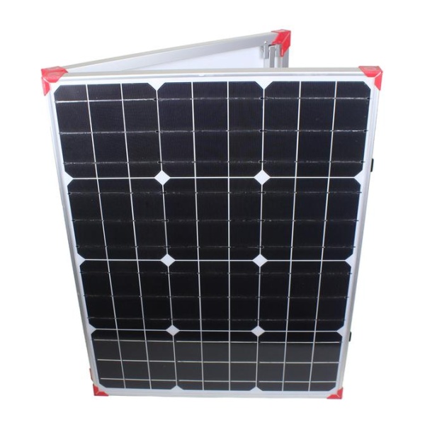 A Lion Energy Lion 100W 12V Solar Panel on a white background.