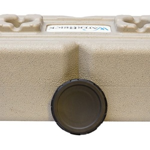 A WaterBrick Lid Black - (SHIPS IN 1-4 WEEKS) container.