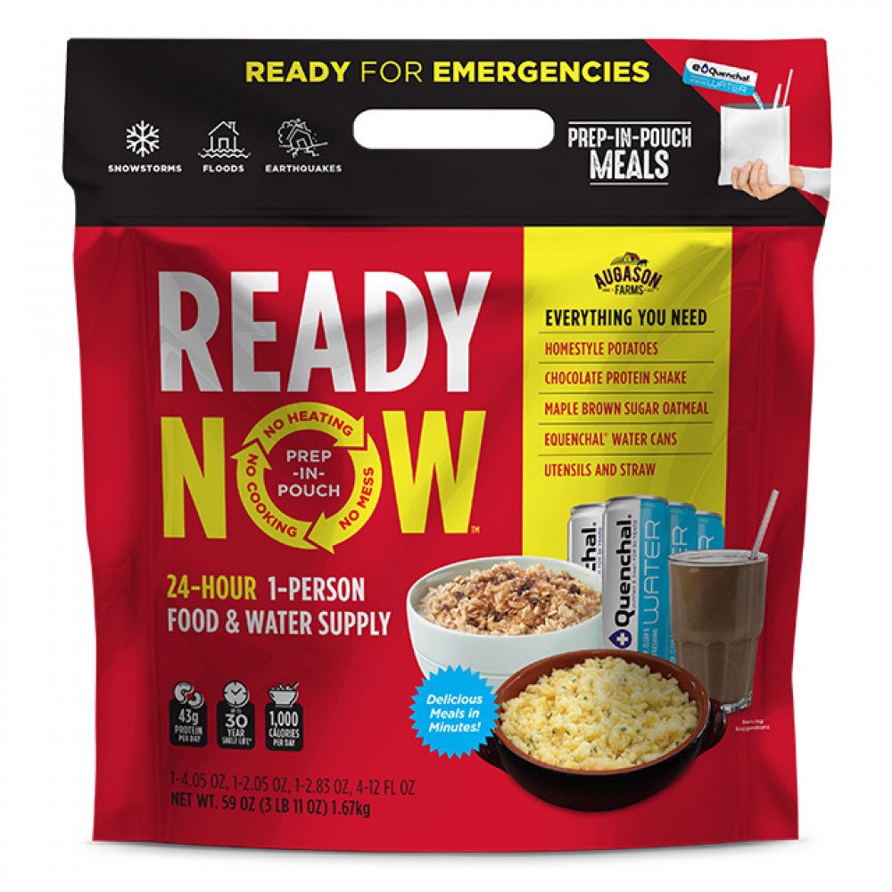 Augason Farms READY 24-Hour 1-Person Emergency Food Supply READY NOW (Homestyle Potatoes) - (SHIPS IN 1-2 WEEKS)