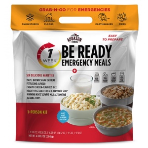 Be ready with the Augason Farms READY 1-Week 1-Person Emergency Food Supply - (SHIPS IN 1-2 WEEKS) kit.