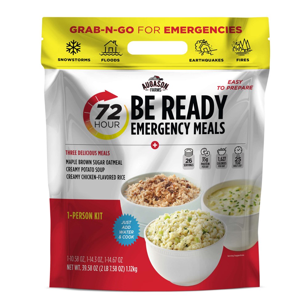 Be ready Augason Farms 72-Hour 1-Person emergency meals kit - (SHIPS IN 1-2 WEEKS).