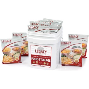 Legacy Food Storage Emergency Survival Food Storage - 60 Large Servings - (SHIPS IN 1-2 WEEKS) buckets.