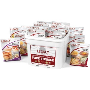 Legacy Food Storage Gourmet Survival Home Food Storage - 120 Large Servings Meal Assortment - (SHIPS IN 1-2 WEEKS) buckets.