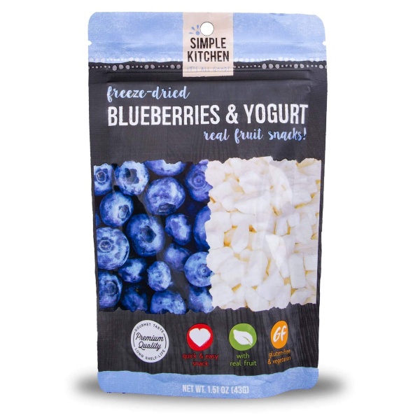 A ReadyWise (formerly Wise Food Storage) Freeze-Dried Blueberries and Yogurt - 6 Pack - (SHIPS IN 1-2 WEEKS).