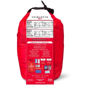 A ReadyWise (formerly Wise Food Storage) Emergency Survival Starter Kit - (SHIPS IN 1-2 WEEKS) with a number of items in it.