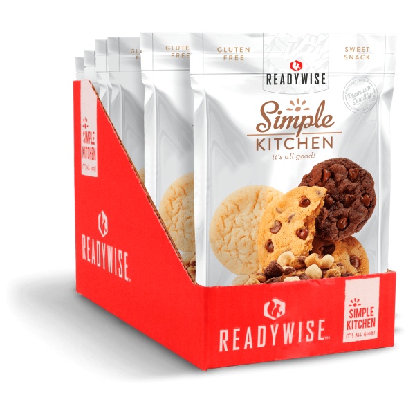 A box of *ReadyWise (formerly Wise Food Storage) Simple Kitchen Cookie Dough Medley - 6 Pack - (SHIPS IN 1-2 WEEKS).