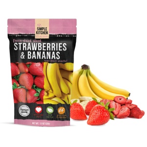 Simple kitchen ReadyWise (formerly Wise Food Storage) Freeze-Dried Strawberries and Bananas - 6 Pack - (SHIPS IN 1-2 WEEKS).