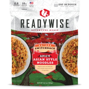 A ReadyWise (formerly Wise Food Storage) Switchback Spicy Asian Style Noodles - 6 Pack (SHIPS IN 1-2 WEEKS).