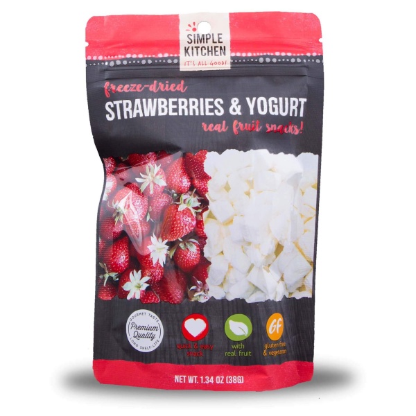 A ReadyWise (formerly Wise Food Storage) Freeze-Dried Strawberries and Yogurt - 6 Pack - (SHIPS IN 1-2 WEEKS) on a white background.
