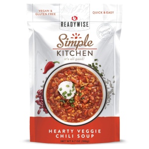 ReadyWise (formerly Wise Food Storage) Simple Kitchen Hearty Veggie Chili Soup - 6 Pack - (SHIPS IN 1-2 WEEKS).