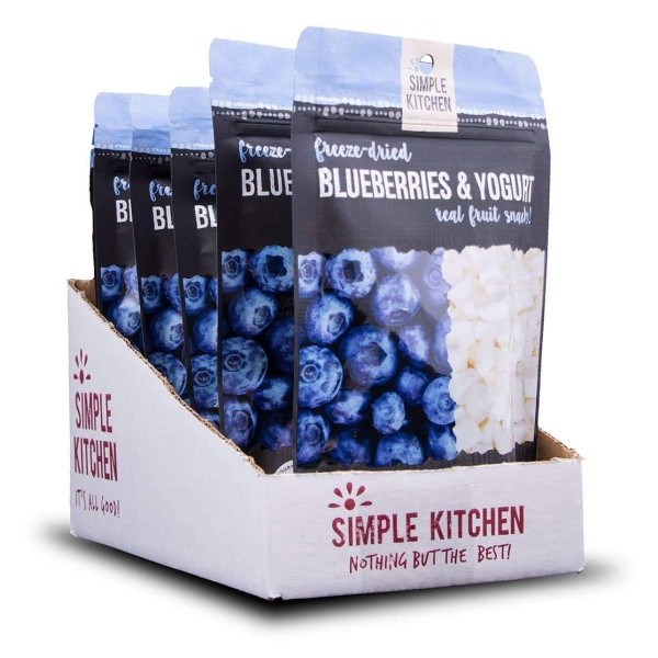 Simple kitchen ReadyWise (formerly Wise Food Storage) Freeze-Dried Blueberries and Yogurt - 6 Pack - (SHIPS IN 1-2 WEEKS) popcorn.