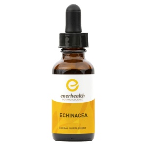 A Enerhealth Botanicals ECHINACEA BLEND HERBAL EXTRACT - 2 oz Bottle - (SHIPS IN 1-2 WEEKS) on a white background.