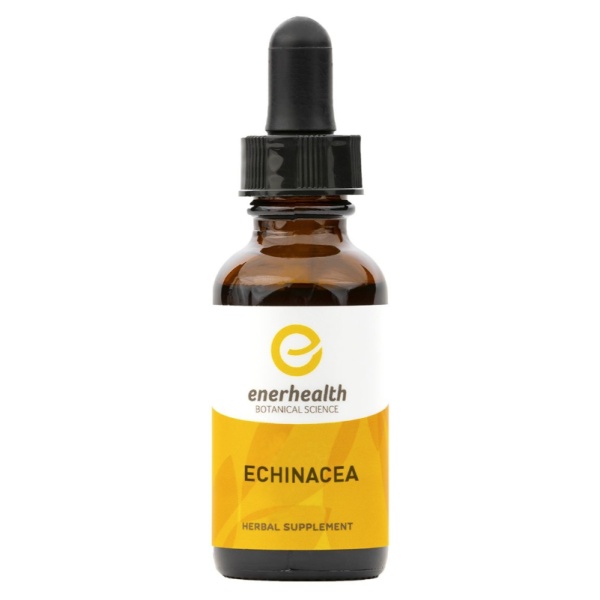 A Enerhealth Botanicals ECHINACEA BLEND HERBAL EXTRACT - 2 oz Bottle - (SHIPS IN 1-2 WEEKS) on a white background.