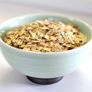 Emergency food storage is essential, especially during times of crisis. Oats, a nutritious and versatile food, can be stored in a bowl on a white surface.