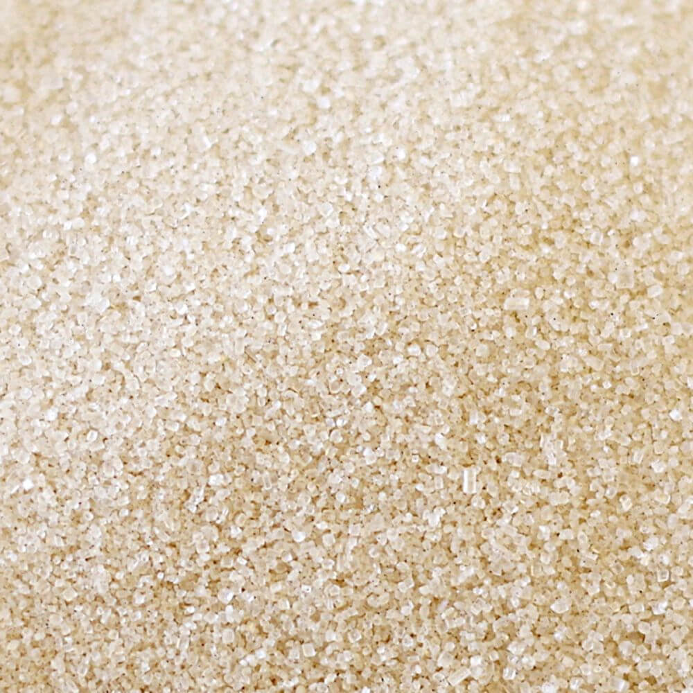 A close up of a pile of sugar.