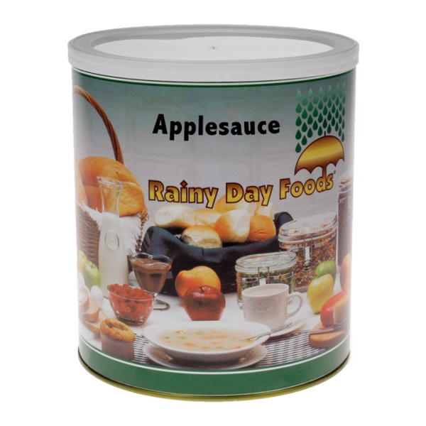 A Rainy Day Foods Dehydrated Applesauce 10 oz #2.5 Can - 10 Servings – (SHIPS IN 1-2 WEEKS) on a white background.