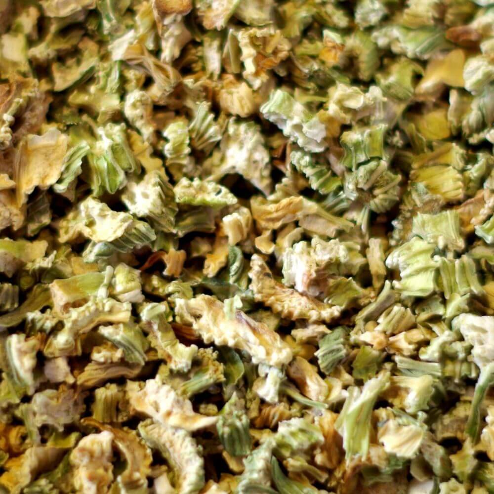 A close up of a pile of dried herbs.