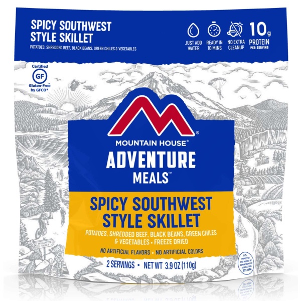Mountain House Gluten-Free Spicy Southwest Breakfast Hash Mylar Pouch - 2 Servings - (SHIPS IN 1-2 WEEKS)