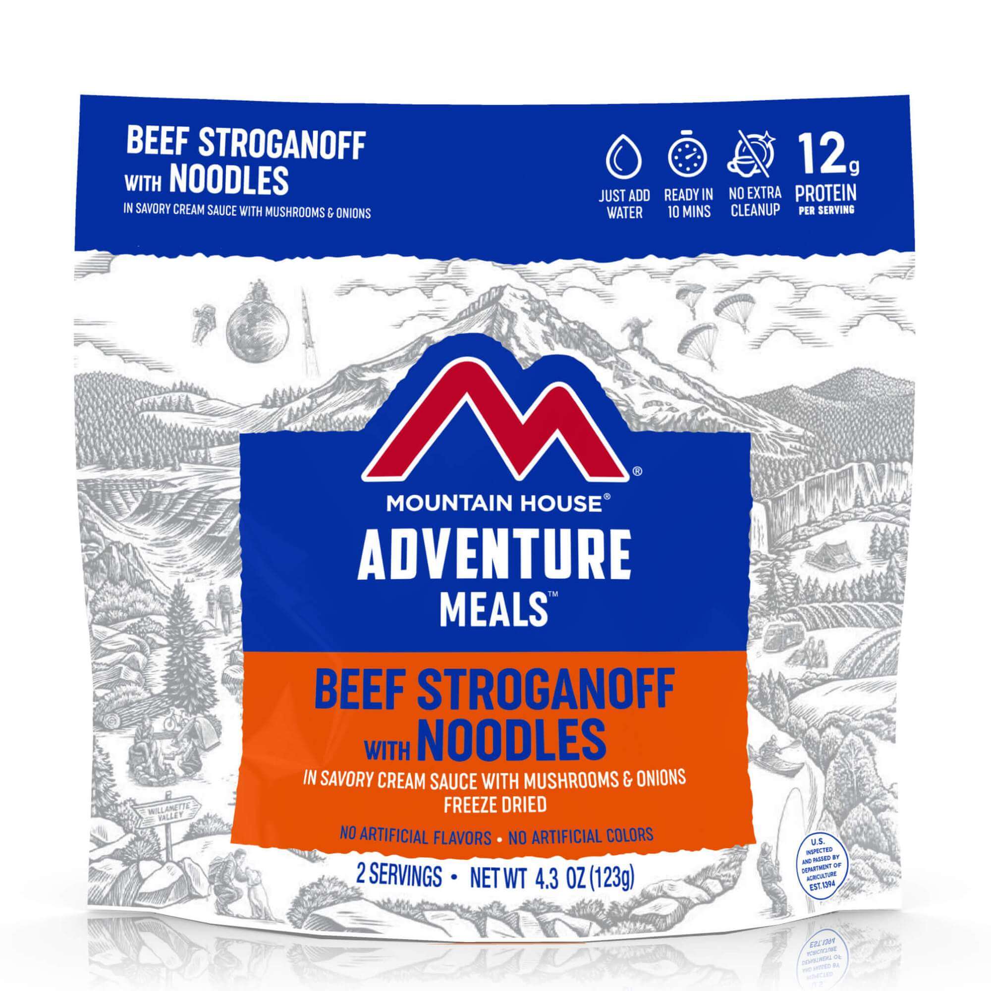 Mountain House Beef Stroganoff Mylar Pouch - 2 Servings - (SHIPS IN 1-2 WEEKS)