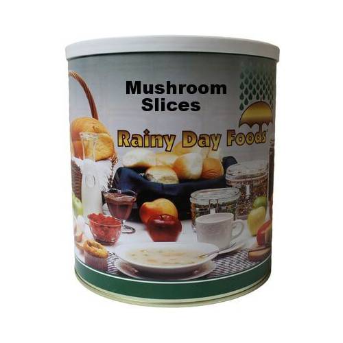 A tin of gluten-free mushroom slices.