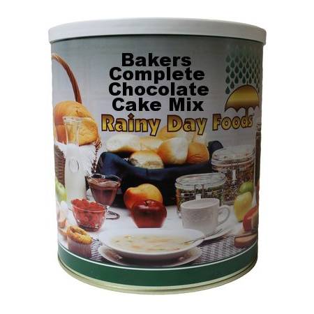 Rainy Day Foods offers a 73 oz #10 Can of chocolate cake mix, perfect for bakers with 73 servings.