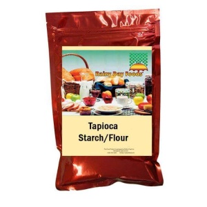 A bag of gluten-free tapioca starchy flour with 77 servings, shipped in 5-10 weeks.