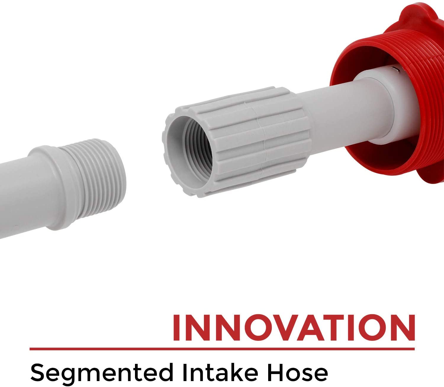 Innovation segmented drum pump hose.