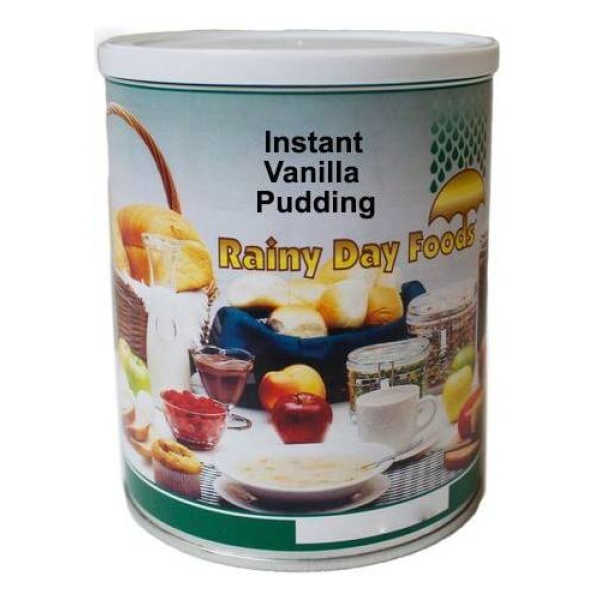Rainy Day Foods Instant Vanilla Pudding - 22 oz #2.5 Can.